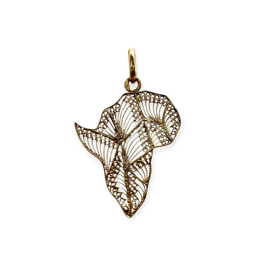 Privezak Privezak Afrika - Senegal u filigranu, žuto zlato 750 58 Facettes 330102786