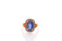 Bague 52 Bague en or 18k avec saphir de Ceylan 2,67 ct et diamants 58 Facettes 26685
