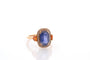 Bague 52 Bague en or 18k avec saphir de Ceylan 2,67 ct et diamants 58 Facettes 26685