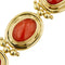 Bracelet Bracelet en or jaune 18 ct avec 9 coraux rouges cabochon 58 Facettes 39982