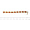 Bracelet Bracelet en or jaune 18 ct avec 9 coraux rouges cabochon 58 Facettes 39982