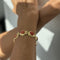 Bracelet Bracelet en or jaune 18 ct avec 9 coraux rouges cabochon 58 Facettes 39982