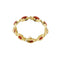 Bracelet Bracelet en or jaune 18 ct avec 9 coraux rouges cabochon 58 Facettes 39982