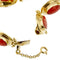 Bracelet Bracelet en or jaune 18 ct avec 9 coraux rouges cabochon 58 Facettes 39982
