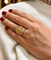 Bague 55 Bague rétro jonc en or jaune 18 carats et diamants naturels 58 Facettes 91091
