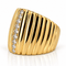 Bague 55 Bague rétro jonc en or jaune 18 carats et diamants naturels 58 Facettes 91091