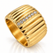 Bague 55 Bague rétro jonc en or jaune 18 carats et diamants naturels 58 Facettes 91091