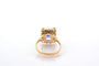 Bague 52 Bague saphir de Ceylan et diamants en or 18k 58 Facettes 26682-27487