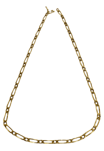 Collier Collier maille Figaro alternée en or jaune 18k 58 Facettes 21513