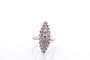 Bague 55 Bague marquise vintage en or blanc 18 carats et diamants 58 Facettes 27531
