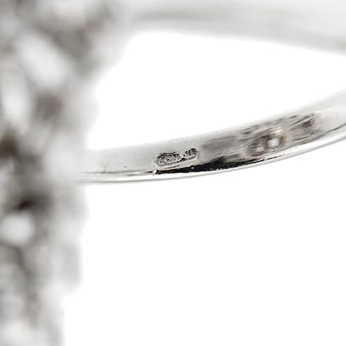 Bague 59 Bague - Rubis, émeraudes et diamants en or blanc 14 ct 58 Facettes 37784