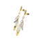 Boucles d'oreilles Boucles d’oreilles pendantes en or 18 ct avec quartz rose et améthystes 58 Facettes 29106