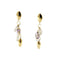 Boucles d'oreilles Boucles d’oreilles pendantes en or 18 ct avec quartz rose et améthystes 58 Facettes 29106