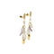 Boucles d'oreilles Boucles d’oreilles pendantes en or 18 ct avec quartz rose et améthystes 58 Facettes 29106