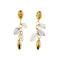 Boucles d'oreilles Boucles d’oreilles pendantes en or 18 ct avec quartz rose et améthystes 58 Facettes 29106