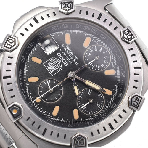 Montre TAG Heuer - Montre 2000 Chronograph Automatic en acier inoxydable 58 Facettes nzyctyenig