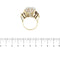 Bague 54 Bague cocktail en or jaune, rose et blanc 18 ct avec morganite et diamants 58 Facettes 37785