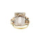 Bague 54 Bague cocktail en or jaune, rose et blanc 18 ct avec morganite et diamants 58 Facettes 37785