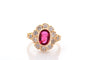 Bague 56 Bague vintage rubis et diamants en or 18 carats 58 Facettes 27590