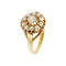 Bague 54 Bague fleur vintage en or jaune 18 carats et diamants 0,65 ct 58 Facettes 36479