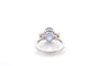 Bague 53 Bague en platine au saphir non chauffé 4,22 ct et diamants 58 Facettes 27221-27420-27619