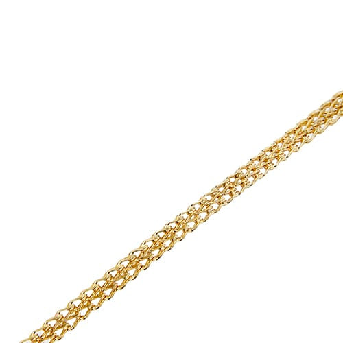 Bracelet Unoaerre - Bracelet maille queue de renard en or jaune 18 ct 58 Facettes 38032