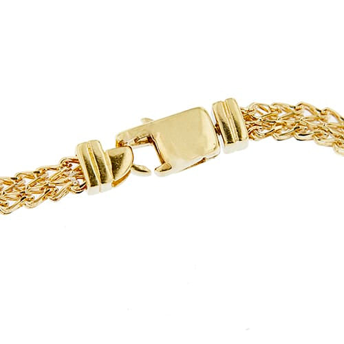 Bracelet Unoaerre - Bracelet maille queue de renard en or jaune 18 ct 58 Facettes 38032