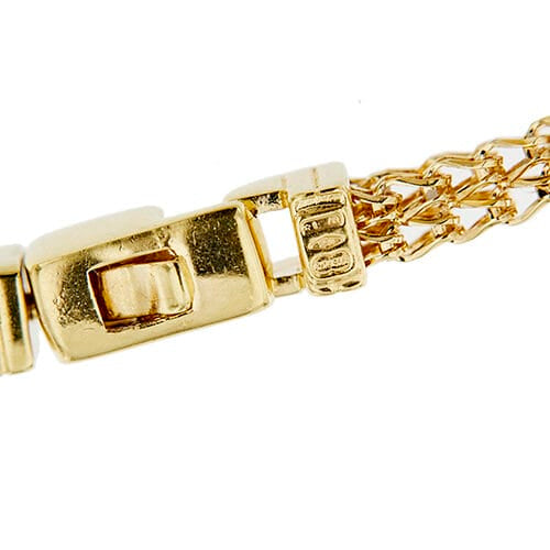 Bracelet Unoaerre - Bracelet maille queue de renard en or jaune 18 ct 58 Facettes 38032