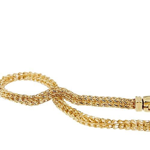 Bracelet Unoaerre - Bracelet maille queue de renard en or jaune 18 ct 58 Facettes 38032