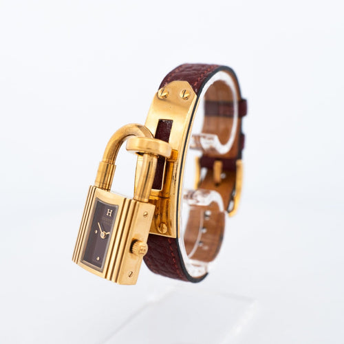 Montre Hermès - Montre Kelly à cadran bordeaux 58 Facettes 619