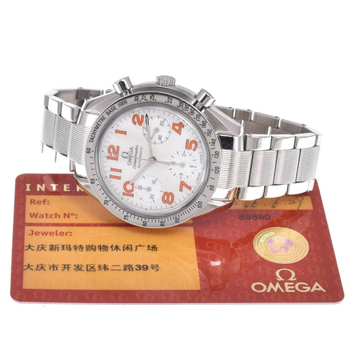Zegarek Omega - Automatyczny zegarek chronograf ze stali 58 Facettes q2e73w5dev
