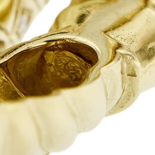 Bracelet Bracelet serpent rigide en or jaune 18 ct et diamants 58 Facettes 39752