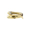 Bracelet Bracelet serpent rigide en or jaune 18 ct et diamants 58 Facettes 39752