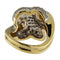 Bague 55 Bague - Pavé de diamants en or jaune et blanc 58 Facettes G3873