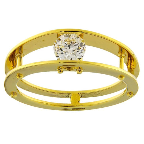 Bague Solitario - Bague en or jaune avec diamant 0,52 ct certifié HRD 58 Facettes G3762