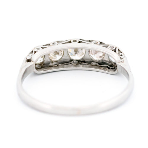 Bague 52.5 Bague rivière - Diamants taille ancienne en platine 58 Facettes ABF1493922394959A6DBB6DF4ADE9AEC