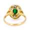 Bague 53.5 Bague Art déco en or 18 ct avec émeraude et diamant 58 Facettes 37A8280FBA9148F2819E194FCF5B7C61