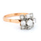 Bague 57 Bague rétro en or jaune 18 carats et platine avec diamants 58 Facettes D8723C1C4DA74C178BA364DFE08475C0