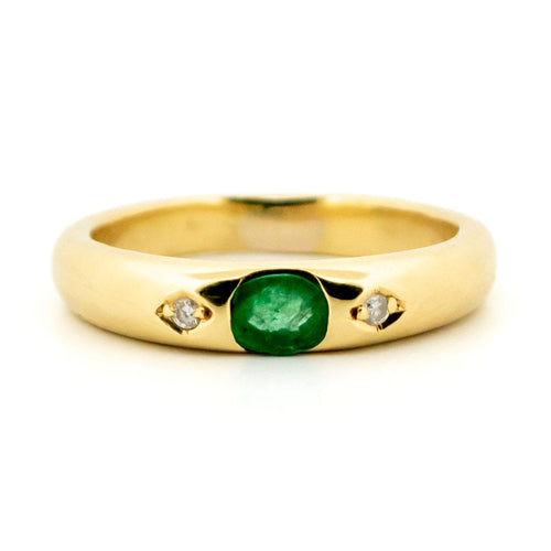 Bague 51 Bague en or 18k, émeraude et diamants 58 Facettes 0A298973F83E446DB339E2D7ADABBAC1
