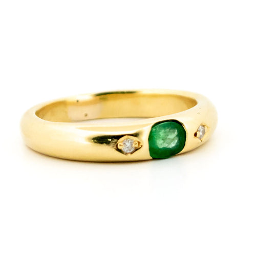 Bague 51 Bague en or 18k, émeraude et diamants 58 Facettes 0A298973F83E446DB339E2D7ADABBAC1