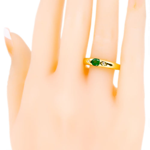 Bague 51 Bague en or 18k, émeraude et diamants 58 Facettes 0A298973F83E446DB339E2D7ADABBAC1
