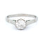 Bague 47 Bague solitaire en or blanc 18k avec diamant taille ancienne 58 Facettes 404E41F883184277BEFD7B8FD3B05EC7
