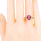 Bague 55 Bague vintage en platine avec saphir rose ovale et diamants 58 Facettes 1F8771A3B75C475AACE1920DBAA09601