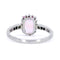 Bague 55 Bague vintage en platine avec saphir rose ovale et diamants 58 Facettes 1F8771A3B75C475AACE1920DBAA09601