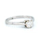 Bague 51 Bague solitaire rétro en or jaune et blanc 14k avec diamant 58 Facettes 7CFD1D485F9B45B895D85A2433C5D286