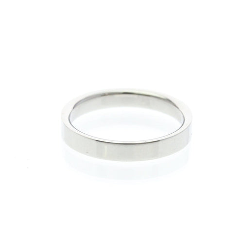 Bague Tiffany & Co. - Bijou en platine, modèle Flat 58 Facettes dxggrg85uw