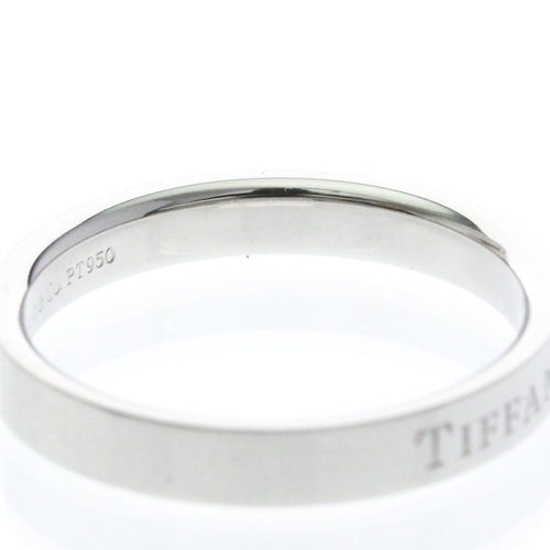 Bague Tiffany & Co. - Bijou en platine, modèle Flat 58 Facettes dxggrg85uw