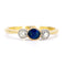 Bague 54 Bague trilogie en or 18k, saphir et diamants taille ancienne 58 Facettes 88914CB189C547DF9C8B323349B654F6