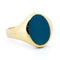 Bague 60 Bague chevalière en or 14k avec agate bleue 58 Facettes 7CC3916DB1F34D9A856726197078BE9D