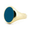 Bague 60 Bague chevalière en or 14k avec agate bleue 58 Facettes 7CC3916DB1F34D9A856726197078BE9D